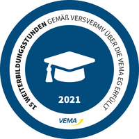 Weiterbildungssiegel der VEMA fuer 2021